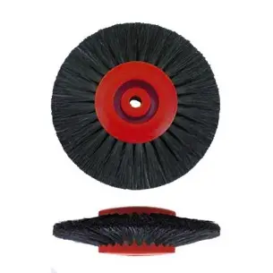 [PP051] Brosse circulaire de polissage à soie noire convergente (⌀70mmX3R)