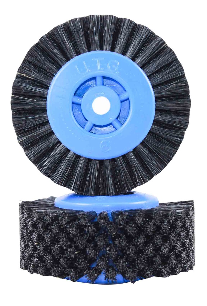 Brosses circulaires à rangées parallèles centre plastique UTG