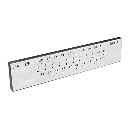 Filière à étirer 1/H, 31 trous ronds de 2.00mm à Fin