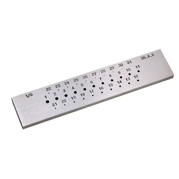 Filière de tirage de fils 1/G,avec 31 trous ronds de 0.5 à 3mm