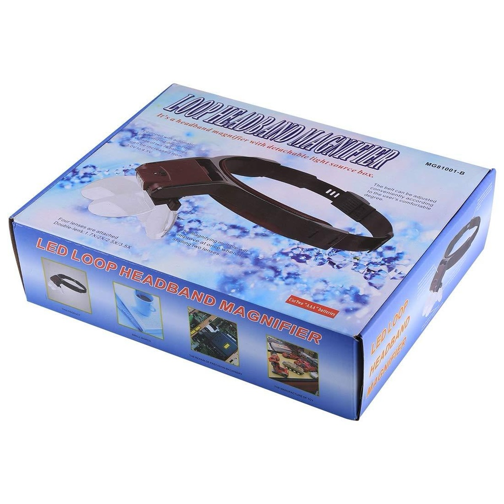 [GM011] Loupe à serre-tête à led MAGNIFIER